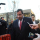 New Jersey Gov. Chris Christie enters the Borough Hall in Fort Lee to apologize to Mayor Mark Sokolich on Jan. 9, 2014.
Spencer Platt/Getty Images